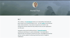 Desktop Screenshot of akshatpaul.com