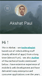 Mobile Screenshot of akshatpaul.com